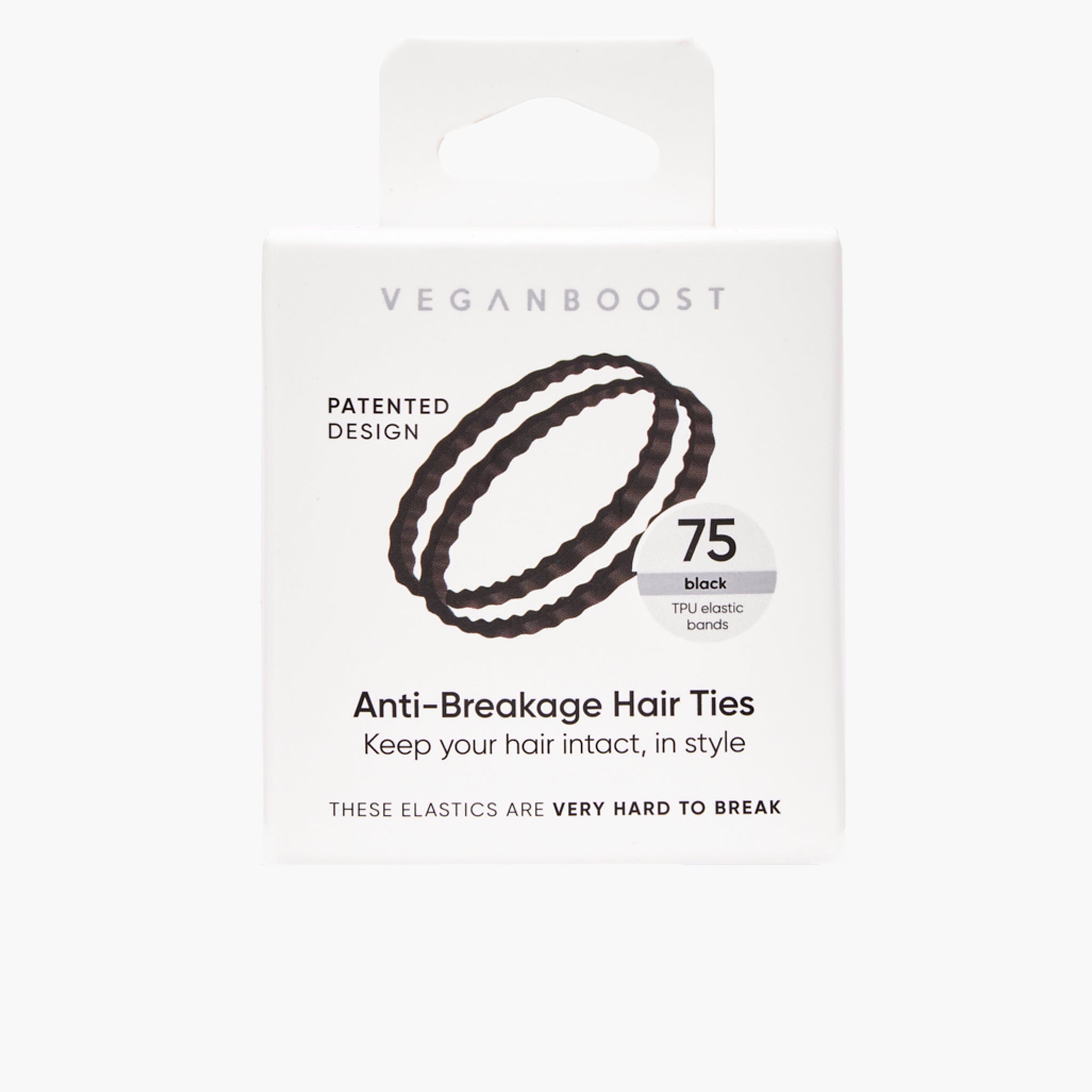 TPU Hair Ties Black - style without damage