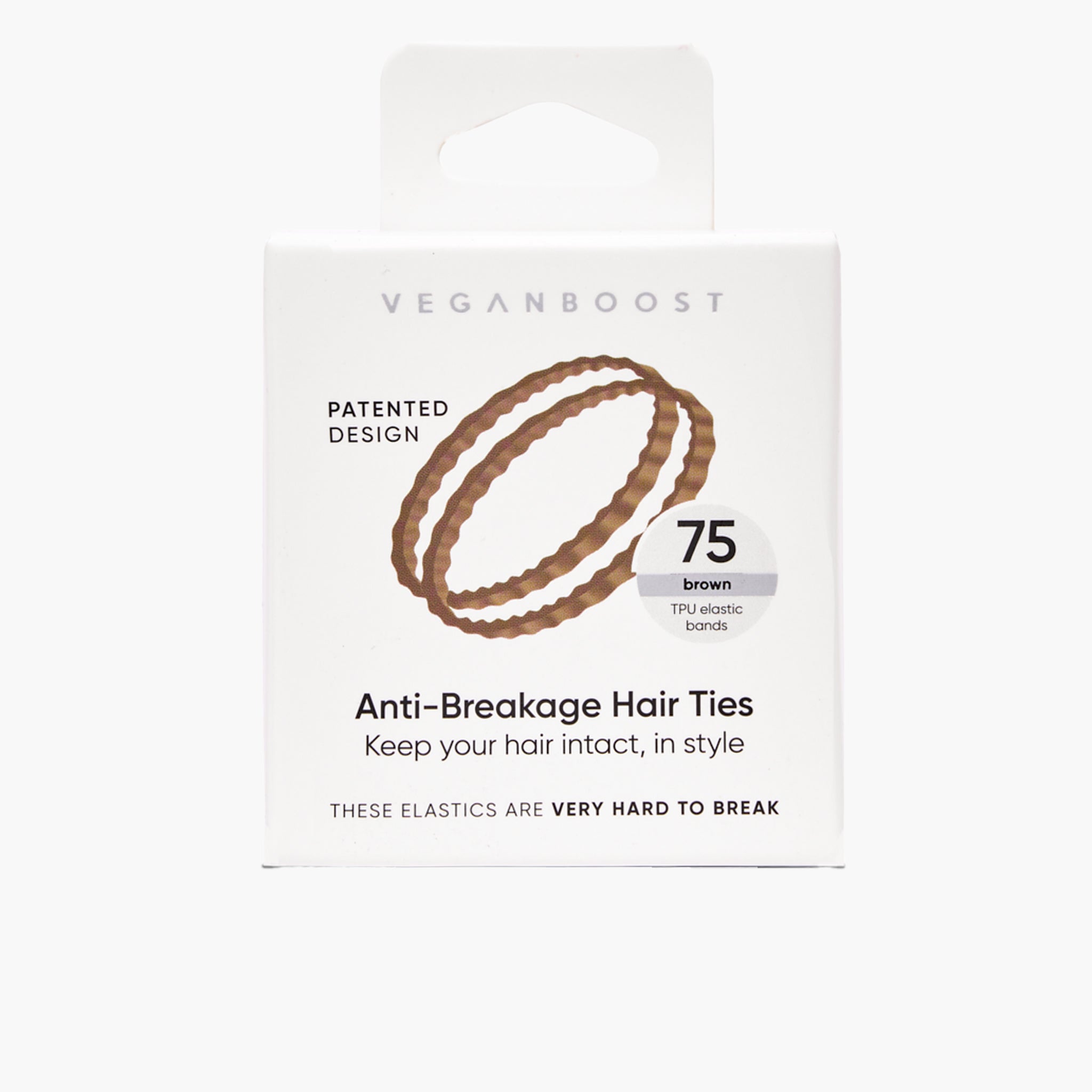 TPU Hair Ties Brown - style without damage