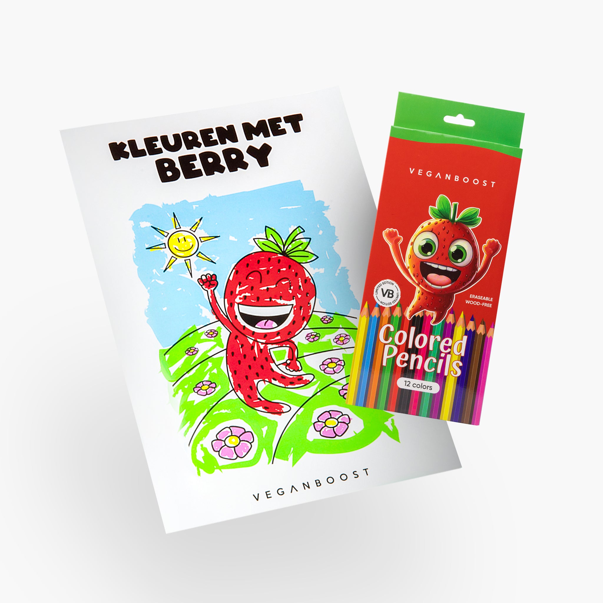 Berry Colouring Book & Colouring Pencils Set