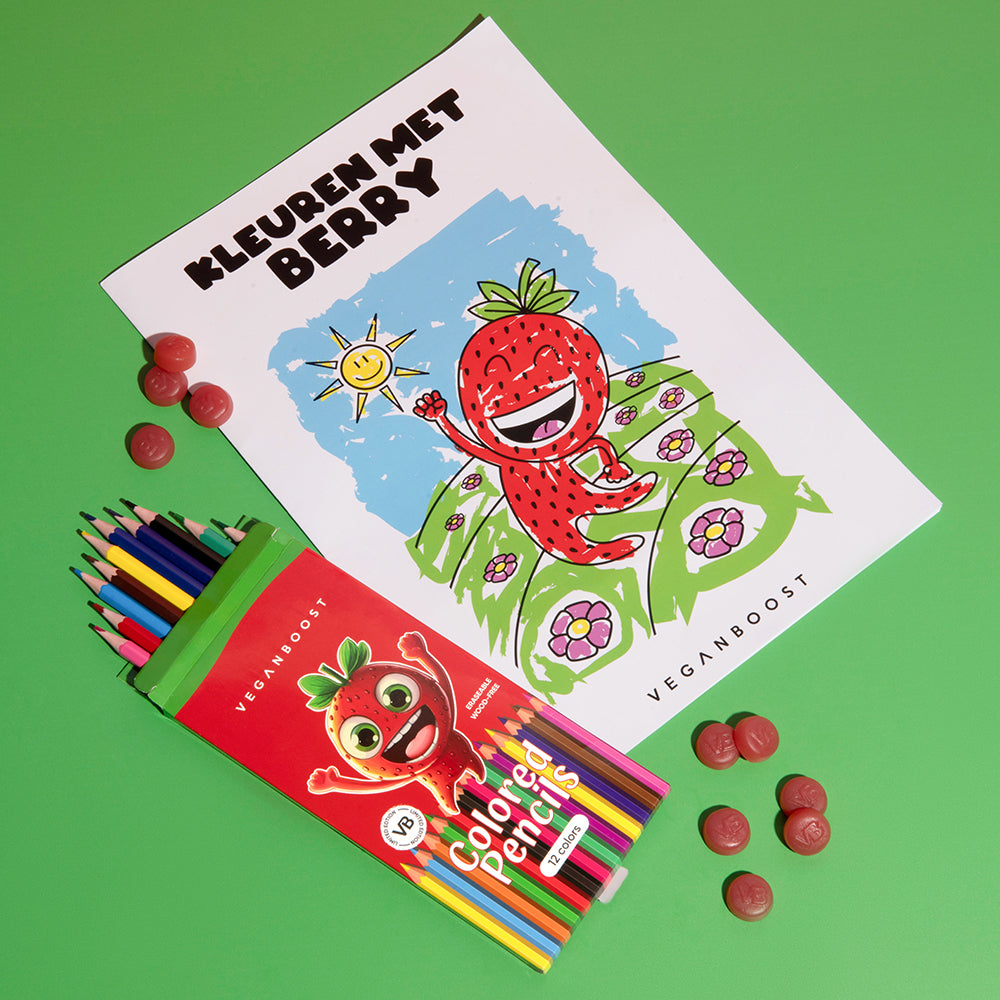 Berry Colouring Book & Colouring Pencils Set